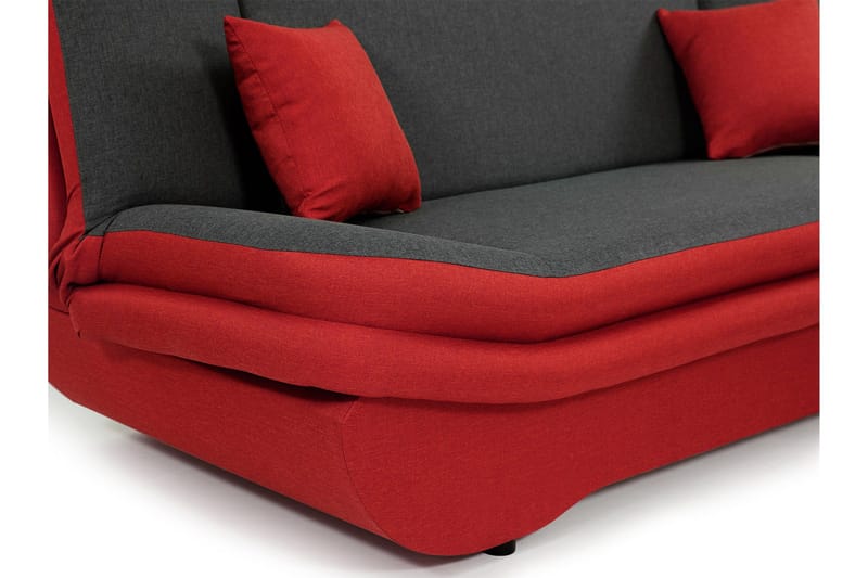 Figurelle Sovesofa 2-seter i Chenille - Oransje - Møbler - Sofaer - Sovesofaer - 2 seters sovesofa