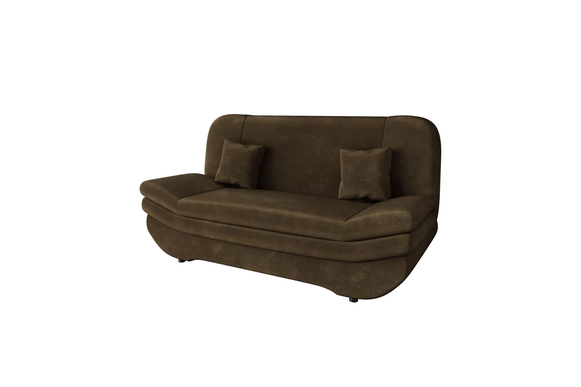 Figurelle Sovesofa 2-seter i Fløyel - Brun - Møbler - Sofaer - Sovesofaer - 2 seters sovesofa