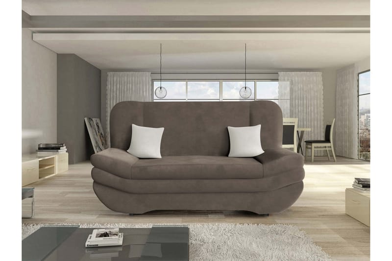 Figurelle Sovesofa 3-seter - Brun - Møbler - Sofaer - Sovesofaer - 3 seters sovesofa