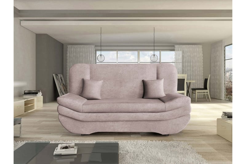 Figurelle Sovesofa 3-seter - Rosa - Møbler - Sofaer - Sovesofaer - 3 seters sovesofa