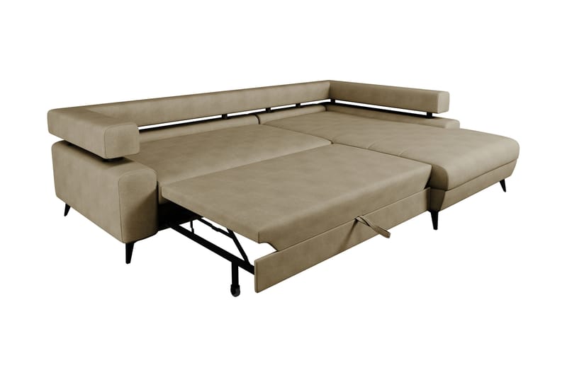 Fito Sovesofa med Sjeselong 3-seter - Grå - Møbler - Sofaer - Sovesofaer - Sovesofa divan