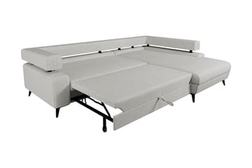 Fito Sovesofa med Sjeselong 3-seter - Grå - Møbler - Sofaer - Sovesofaer - Sovesofa divan