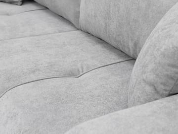 Flo 3-seter Kubisk Sovesofa med Oppbevaring i Bouclé - Grå - Møbler - Sofaer - Sovesofaer - 3 seters sovesofa