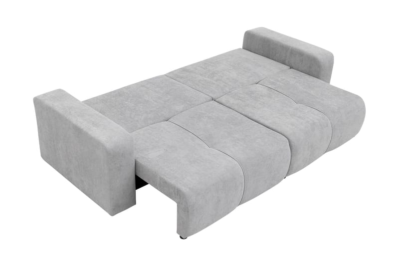 Flo 3-seter Sovesofa med Oppbevaring i Stoff - Beige - Møbler - Sofaer - Sovesofaer - 3 seters sovesofa