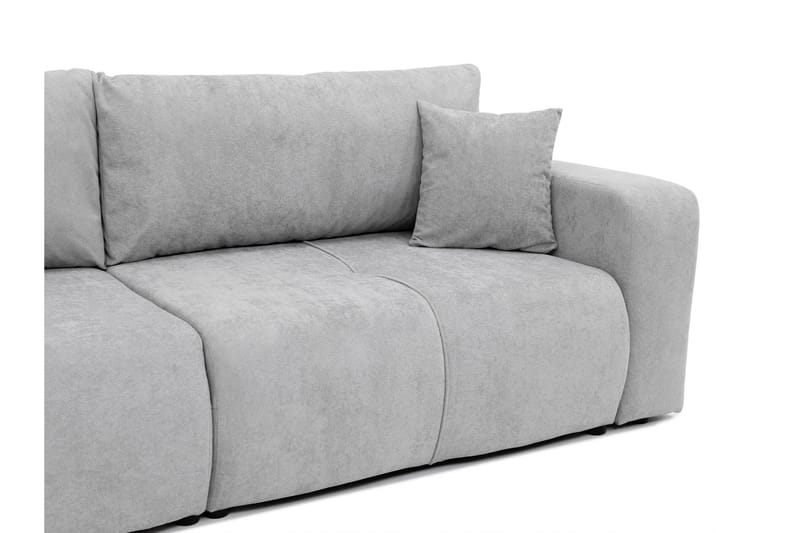 Flo 3-seter Sovesofa med Oppbevaring i Stoff - Beige - Møbler - Sofaer - Sovesofaer - 3 seters sovesofa