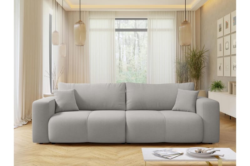 Flo Sovesofa 3-seter - Grå - Møbler - Sofaer - Sovesofaer - 3 seters sovesofa