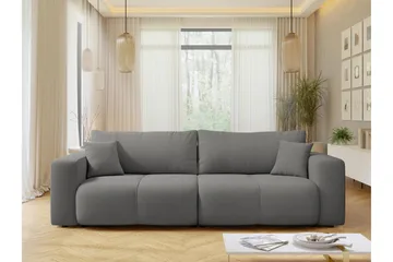 Flo Sovesofa 3-seter - Grå - Møbler - Sofaer - Sovesofaer - 3 seters sovesofa