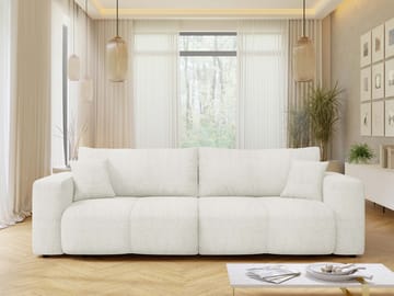 Flo Sovesofa 3-seter - Hvit - Møbler - Sofaer - Sovesofaer - 3 seters sovesofa