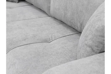 Flo Sovesofa 3-seter i Plysj - Gr å - Møbler - Sofaer - Sovesofaer - 3 seters sovesofa