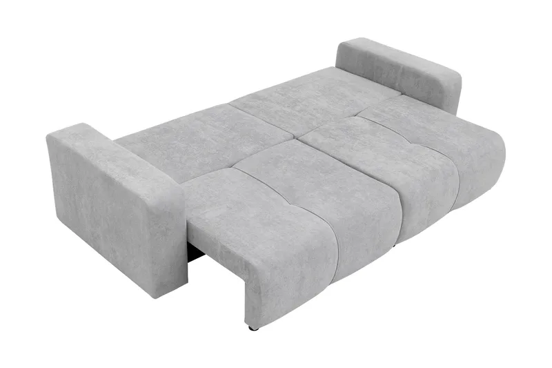 Flo Sovesofa 3-seter i Plysj - Beige - Møbler - Sofaer - Sovesofaer - 3 seters sovesofa