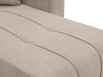 Flo Sovesofa med dobbel sjeselong 4-seter - Hvit - Møbler - Sofaer - Sovesofaer - U sovesofa