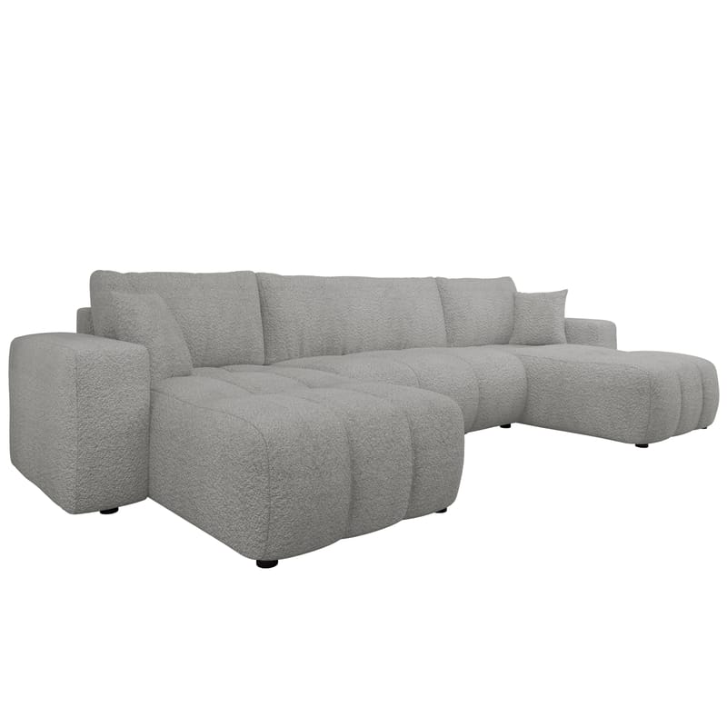Flo Sovesofa med dobbel sjeselong 4-seter - Hvit - Møbler - Sofaer - Sovesofaer - U sovesofa