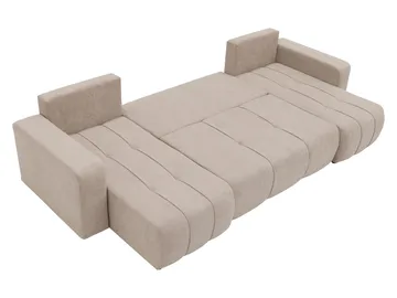 Flo Sovesofa med dobbel sjeselong 4-seter - Mintgrønn - Møbler - Sofaer - Sovesofaer - U sovesofa