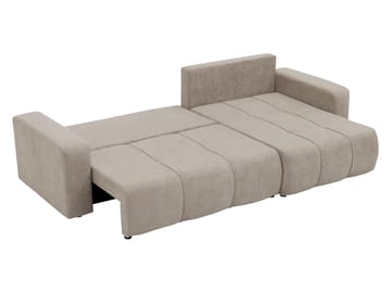 Flo Sovesofa med sjeselong 3-seter - Brun - Møbler - Sofaer - Sovesofaer - Sovesofa divan