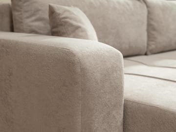 Flo Sovesofa med sjeselong 3-seter - Brun - Møbler - Sofaer - Sovesofaer - Sovesofa divan