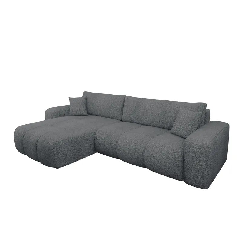 Flo Sovesofa med sjeselong 3-seter, Grå