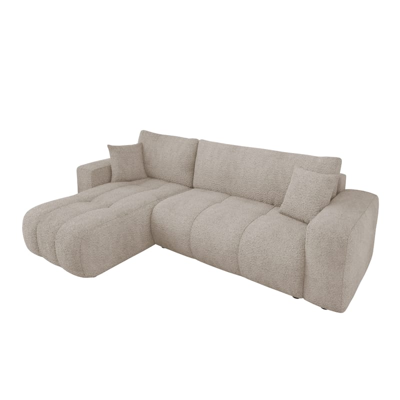 Flo Sovesofa med sjeselong 3-seter - Grå - Møbler - Sofaer - Sovesofaer - Sovesofa divan