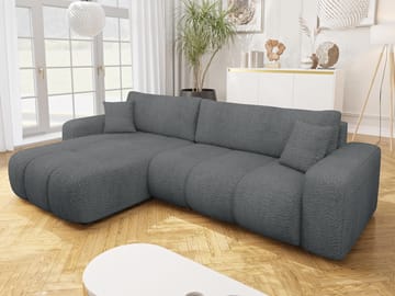 Flo Sovesofa med sjeselong 3-seter - Grå - Møbler - Sofaer - Sovesofaer - Sovesofa divan