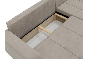 Flo Sovesofa med Sjeselong 3-seter - Grå - Møbler - Sofaer - Sovesofaer - Sovesofa divan