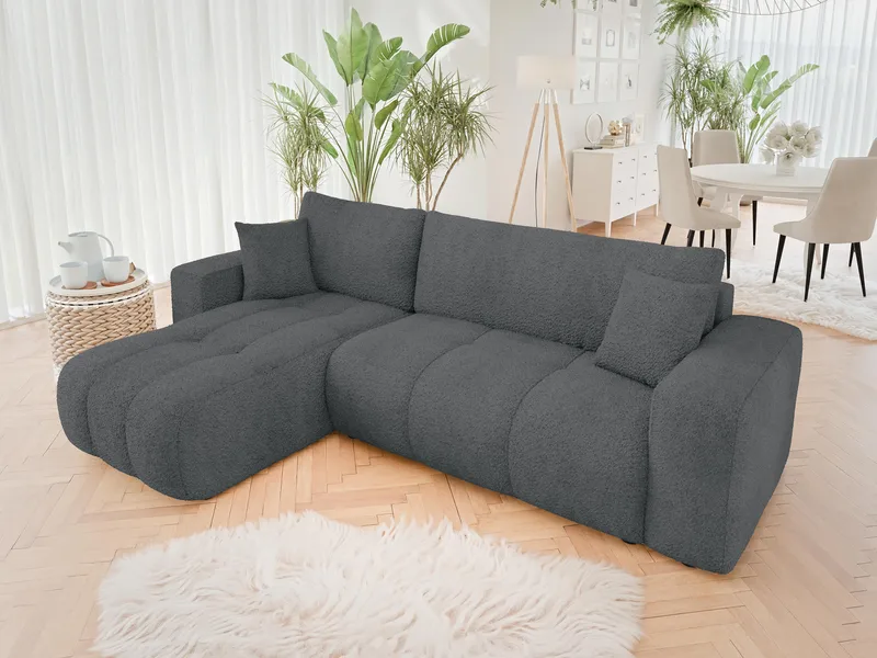 Flo Sovesofa med sjeselong 3-seter - Grå - Møbler - Sofaer - Sovesofaer - Sovesofa divan