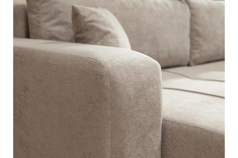 Flo Sovesofa med Sjeselong 3-seter - Grå - Møbler - Sofaer - Sovesofaer - Sovesofa divan