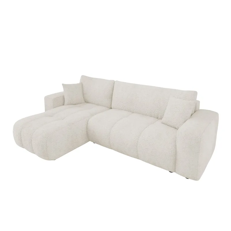 Flo Sovesofa med sjeselong 3-seter, Hvit