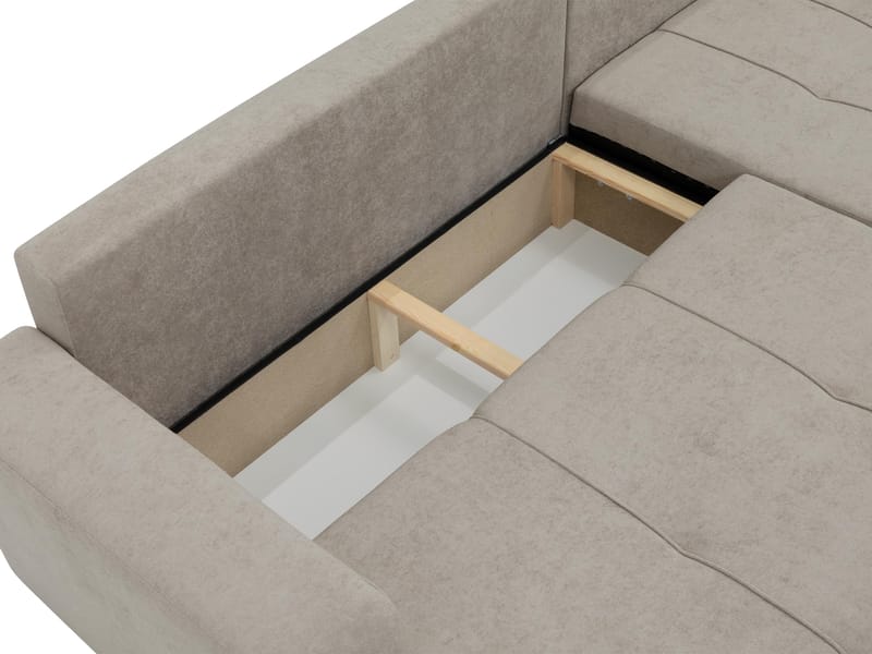 Flo Sovesofa med sjeselong 3-seter - Hvit - Møbler - Sofaer - Sovesofaer - Sovesofa divan