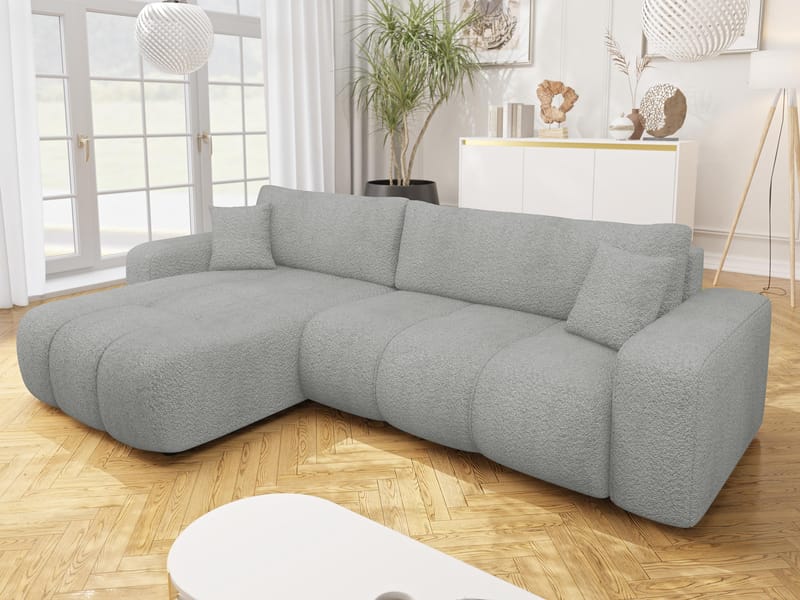 Flo Sovesofa med sjeselong 3-seter - Hvit - Møbler - Sofaer - Sovesofaer - Sovesofa divan