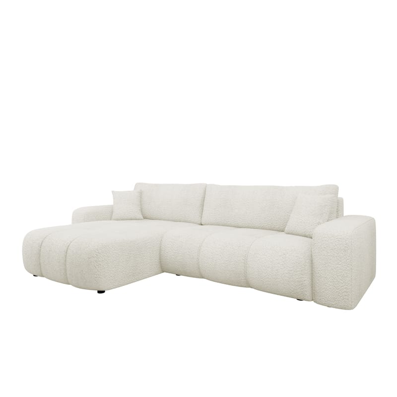 Flo Sovesofa med sjeselong 3-seter - Hvit - Møbler - Sofaer - Sovesofaer - Sovesofa divan