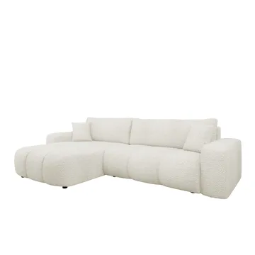 Flo Sovesofa med sjeselong 3-seter - Hvit - Møbler - Sofaer - Sovesofaer - Sovesofa divan
