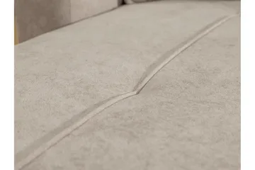 Flo Sovesofa med Sjeselong 3-seter i Plysj - Beige - Møbler - Sofaer - Sovesofaer - Sovesofa divan