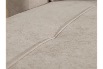 Flo Sovesofa med Sjeselong 3-seter i Plysj - Gul - Møbler - Sofaer - Sovesofaer - Sovesofa divan