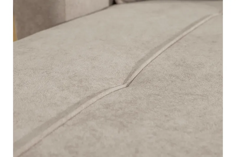 Flo Sovesofa med Sjeselong 3-seter i Plysj - Gul - Møbler - Sofaer - Sovesofaer - Sovesofa divan