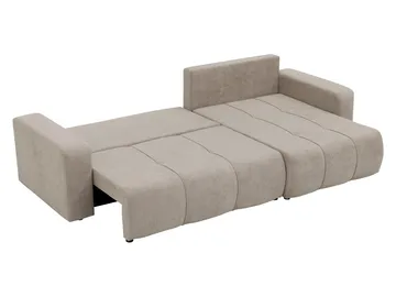 Flo Sovesofa med sjeselong 3-seter - Lysegrå - Møbler - Sofaer - Sovesofaer - Langsgående sovesofa