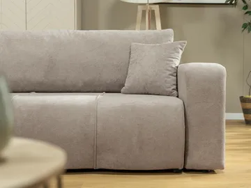 Flo Sovesofa med sjeselong 3-seter - Lysegrå - Møbler - Sofaer - Sovesofaer - Langsgående sovesofa
