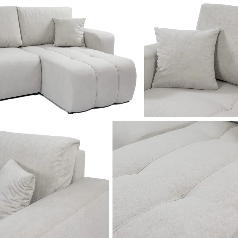 Flo Sovesofa med sjeselong 3-seter - Mintgrønn - Møbler - Sofaer - Sovesofaer - Sovesofa divan