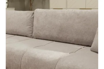Flo Sovesofa med Sjeselong 3-seter - Svart - Møbler - Sofaer - Sovesofaer - Sovesofa divan