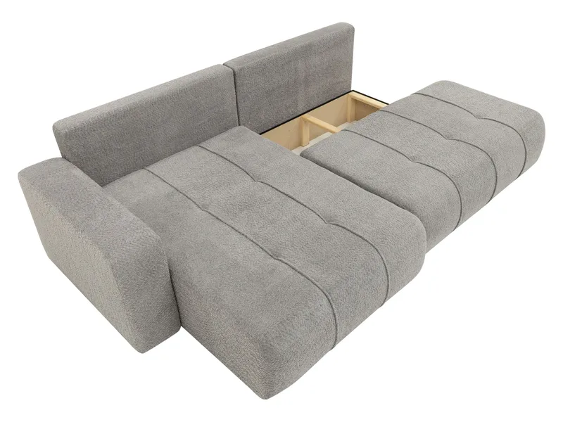 Flo Sovesofa med sjeselong 4-seter - Beige - Møbler - Sofaer - Sovesofaer - Langsgående sovesofa