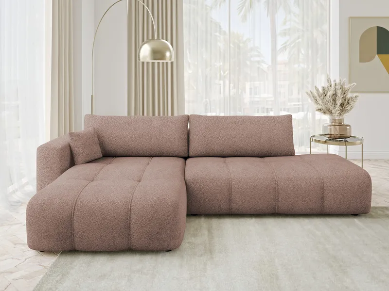 Flo Sovesofa med sjeselong 4-seter - Brun - Møbler - Sofaer - Sovesofaer - Sovesofa divan