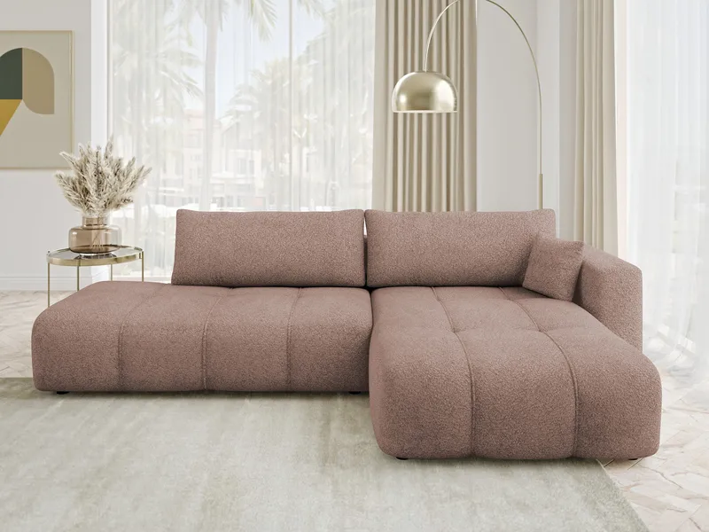 Flo Sovesofa med sjeselong 4-seter - Brun - Møbler - Sofaer - Sovesofaer - Sovesofa divan
