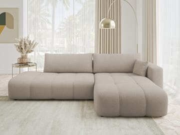 Flo Sovesofa med sjeselong 4-seter - Hvit - Møbler - Sofaer - Sovesofaer - Sovesofa divan