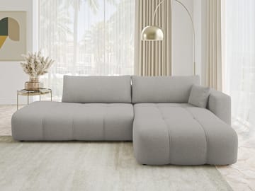 Flo Sovesofa med sjeselong 4-seter - Hvit - Møbler - Sofaer - Sovesofaer - Sovesofa divan