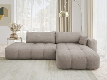Flo Sovesofa med sjeselong 4-seter - Hvit - Møbler - Sofaer - Sovesofaer - Sovesofa divan