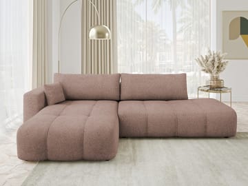 Flo Sovesofa med sjeselong 4-seter - Hvit - Møbler - Sofaer - Sovesofaer - Sovesofa divan