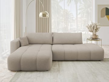 Flo Sovesofa med sjeselong 4-seter - Hvit - Møbler - Sofaer - Sovesofaer - Sovesofa divan