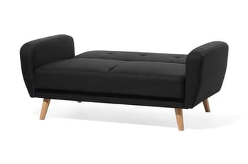 Florli Sovesofa 155 cm - Svart - Møbler - Sofaer - Sovesofaer - 2 seters sovesofa
