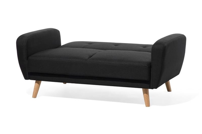 Florli Sovesofa 155 cm - Svart - Møbler - Sofaer - Sovesofaer - 2 seters sovesofa