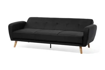 Florli Sovesofa 214 cm - Svart - Møbler - Sofaer - Sovesofaer - Langsgående sovesofa
