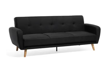 Florli Sovesofa 214 cm - Svart - Møbler - Sofaer - Sovesofaer - Langsgående sovesofa