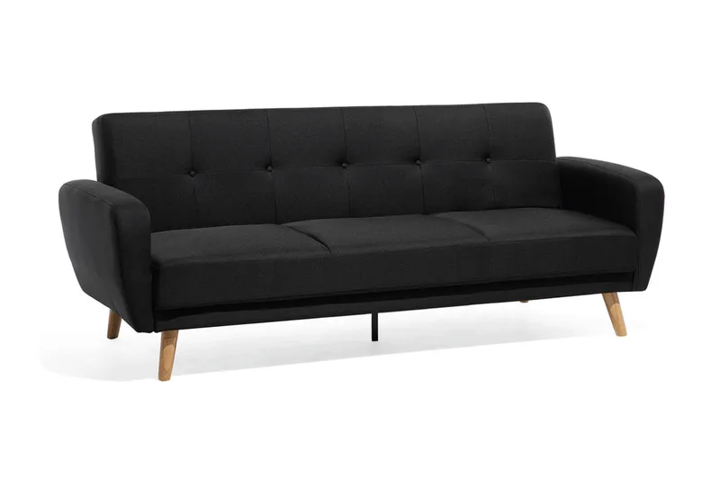 Florli Sovesofa 214 cm, Svart
